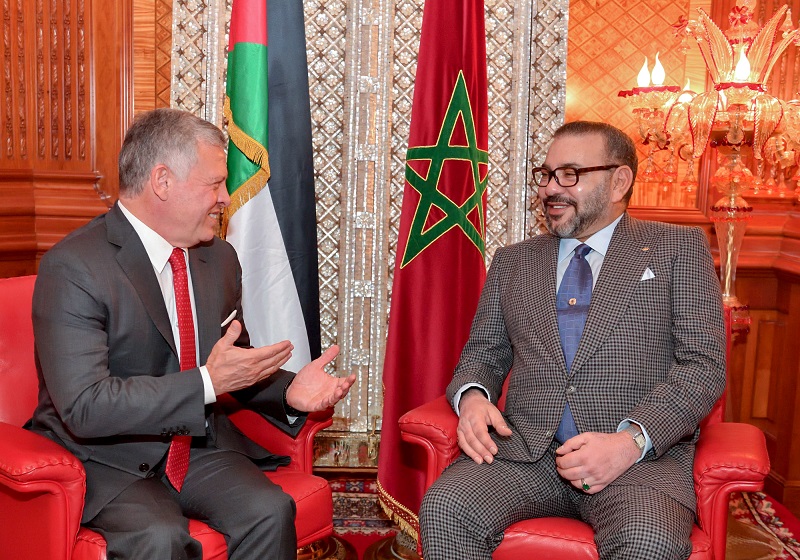SM le Roi félicite le Souverain jordanien à l'occasion de son anniversaire