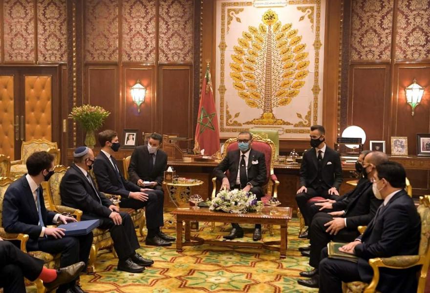 Sa Majesté le Roi Mohammed VI reçoit au Palais Royal la délégation américano-israélienne