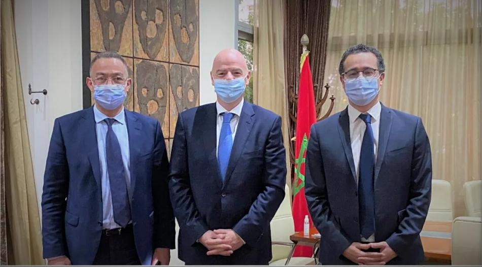 الفردوس يستقبل إينفانتينو ولقجع في "لقاء عمل"