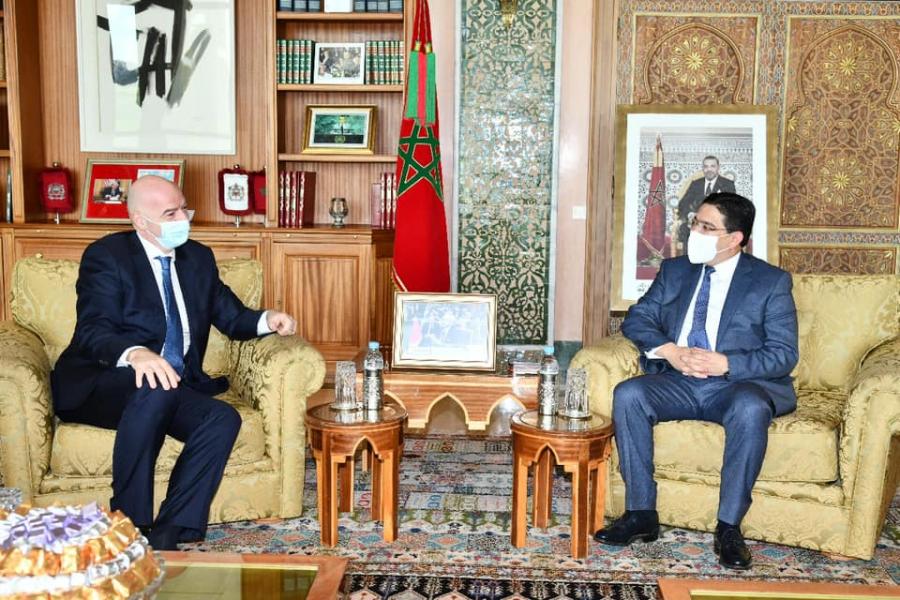 بوريطة يستقبل رئيس "الفيفا"