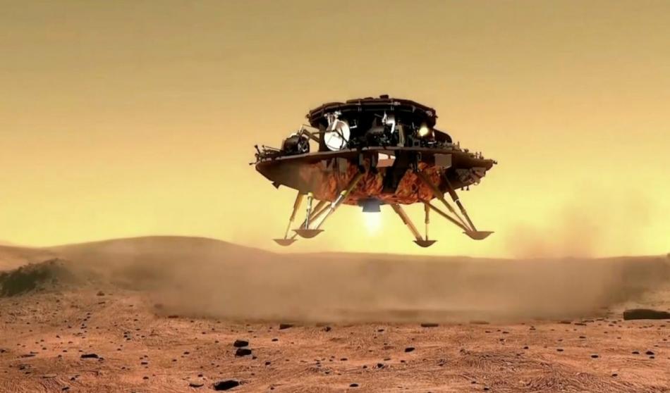 الصين تعلن نجاحها في إنزال روبوت على سطح المريخ              