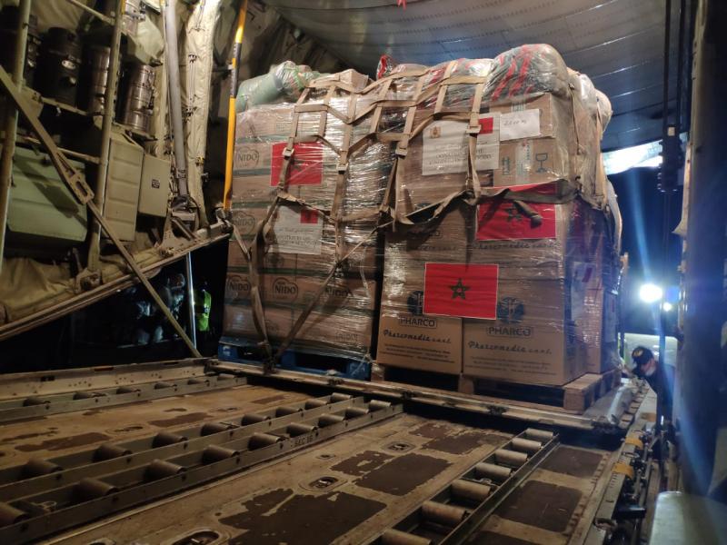 Aide humanitaire au profit des Palestiniens: départ d'un premier avion militaire vers Amman