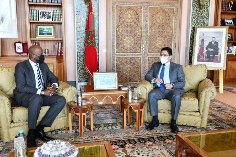 Bourita s'entretient avec le secrétaire général de la ZLECAF