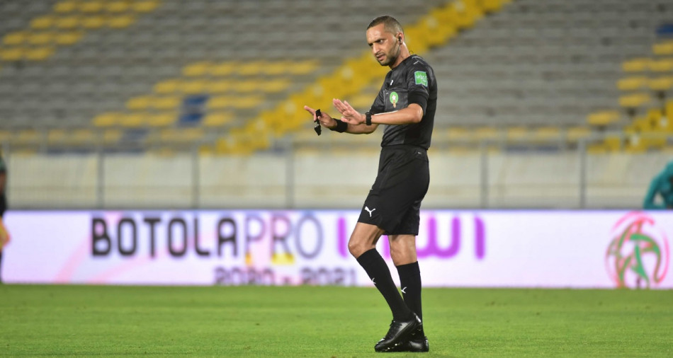 Redouan Jiyed au sifflet du match Al Ahly-Sundowns