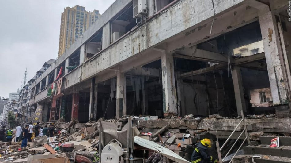 Chine: une explosion de gaz fait au moins 12 morts et une centaine de blessées