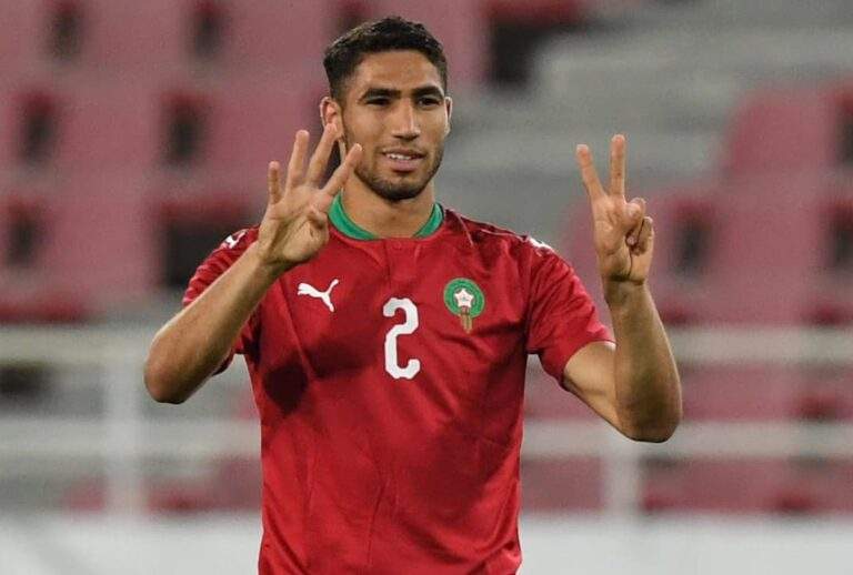 Achraf Hakimi fait hommage à Eriksen