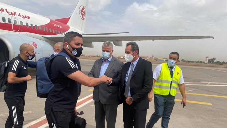 المنتخب الجزائري لكرة القدم يصل إلى مراكش