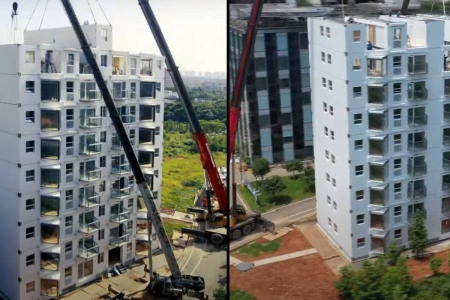 Chine: une tour de 10 étages construite en moins de 30 heures