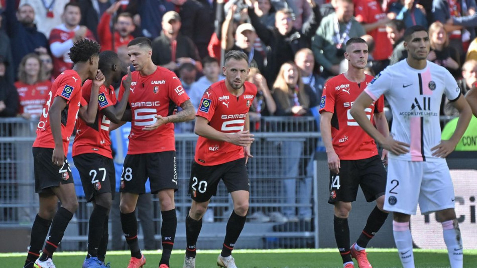 Ligue 1: le PSG encaisse sa première défaite de la saison face au Stade Rennais