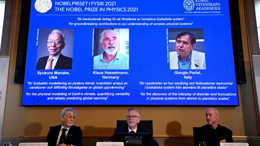 Le Nobel de physique 2021 consacre des travaux sur le réchauffement climatique