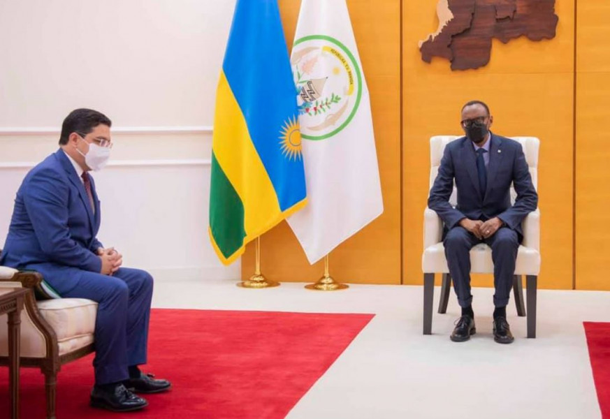 Rwanda: Bourita reçu en audience par le président Paul Kagame
