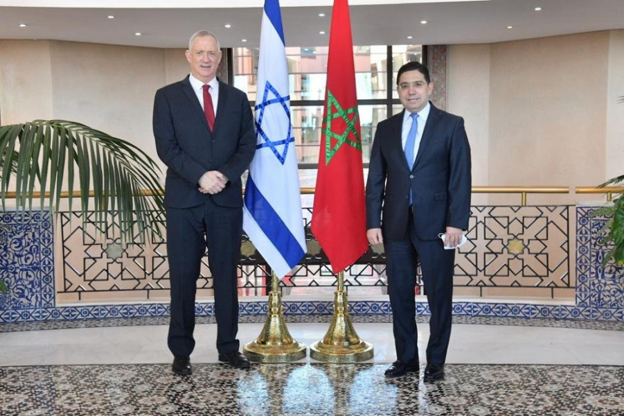 Nasser Bourita a reçu le ministre israélien de la défense Benny Gantz
