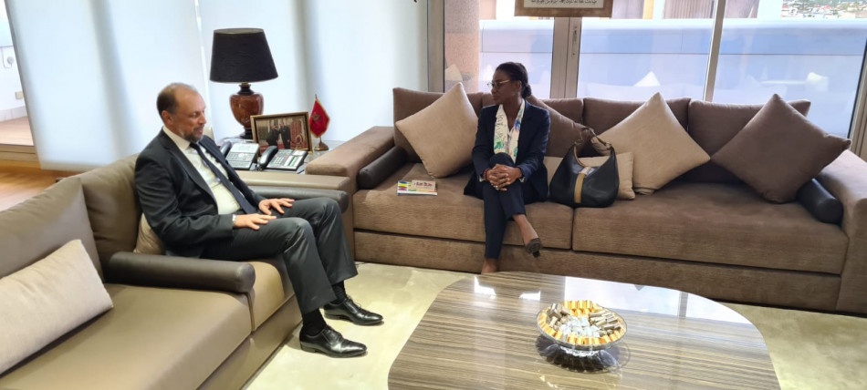 Mohcine Jazouli s’entretient avec la Coordinatrice Résidente du Système de l'ONU au Maroc