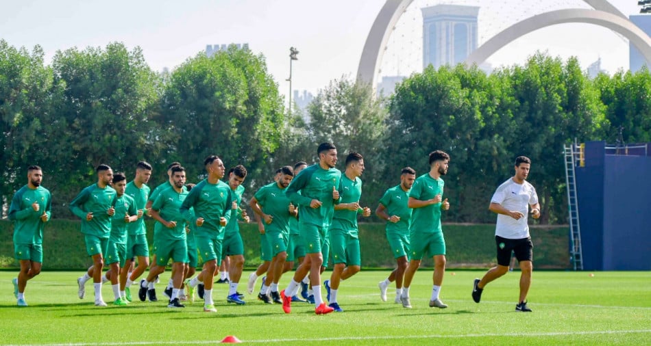 كأس العرب .. حصة تدريبية للأسود استعدادا للجزائر 