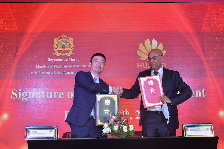 Le ministère de l’enseignement supérieur et Huawei Maroc scellent un partenariat