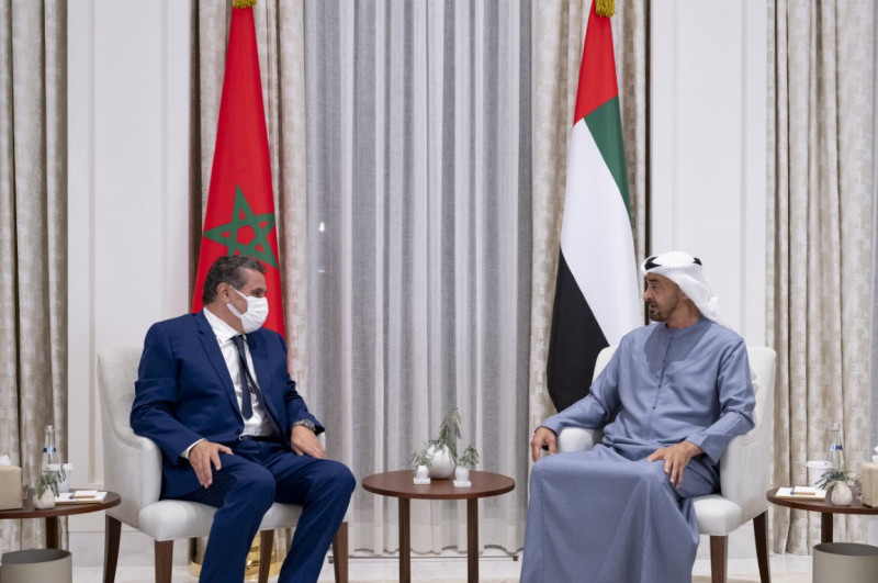 Le Prince héritier d’Abou Dhabi reçoit Aziz Akhannouch émissaire de SM le Roi