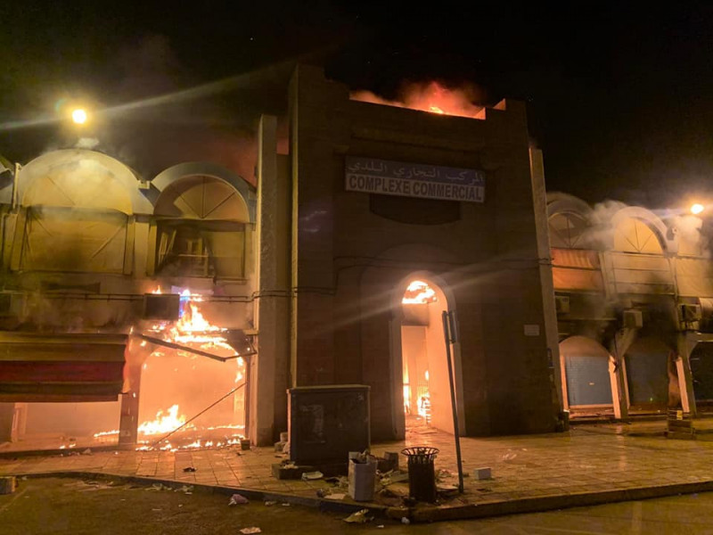 Le Complexe commercial de Nador ravagé par les flammes