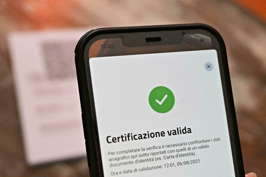 Italie: quatre millions de pass sanitaires délivrés en trois jours