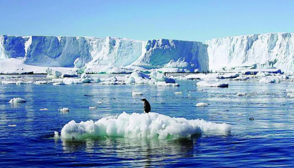 مساحة الجليد البحري بالقطب الجنوبي في أدنى مستوياتها