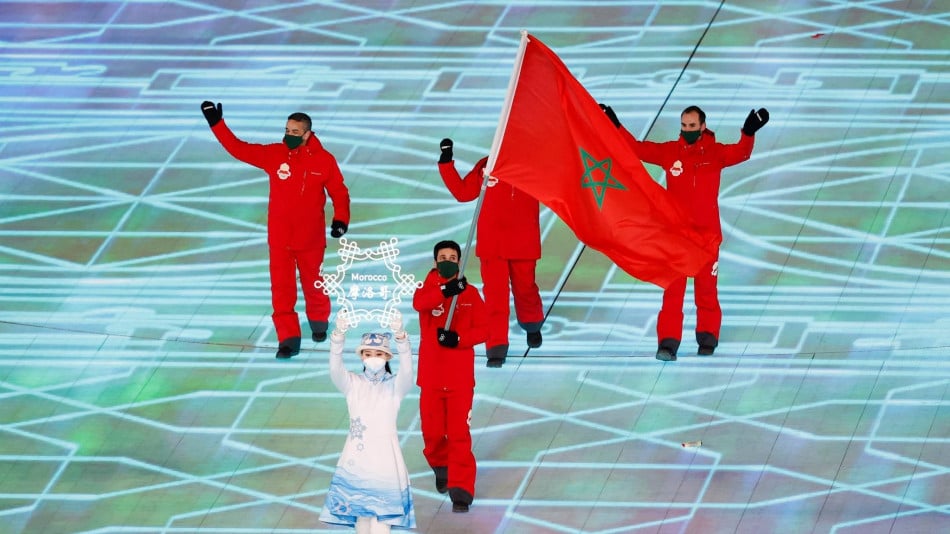 الأولمبياد الشتوية .. العلم المغربي في حفل الافتتاح 