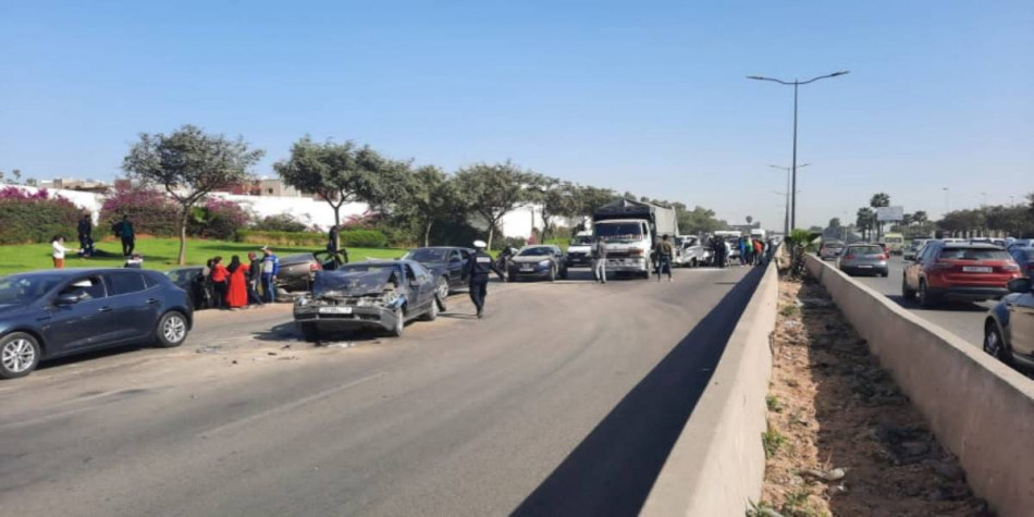 Carambolage sur l'autoroute urbaine de Casablanca: sept blessés dont un grièvement