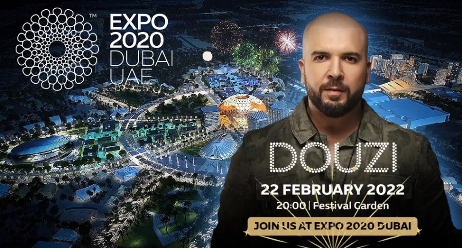 Douzi anime un concert à Dubai expo 2020