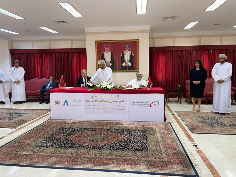 Assurances: l'ACAPS et la CMA d'Oman signent un mémorandum d'entente