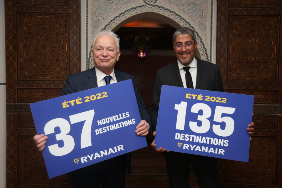 Ryanair: 37 nouveaux itinéraires vers le Maroc