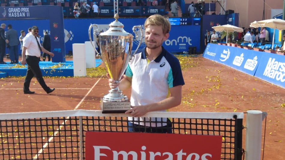 Grand Prix Hassan II: David Goffin remporte le titre 