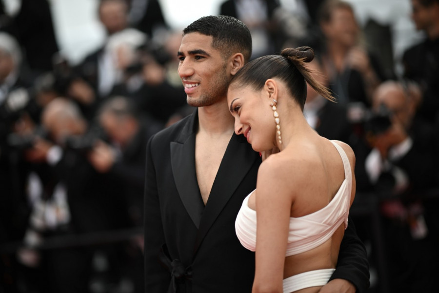 Cannes: Achraf Hakimi et son épouse, éblouissants sur la croisette