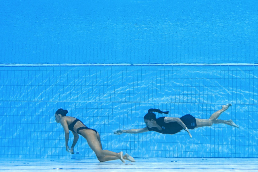 Une nageuse américaine s'évanouit et est sauvée de la noyade par son entraîneure