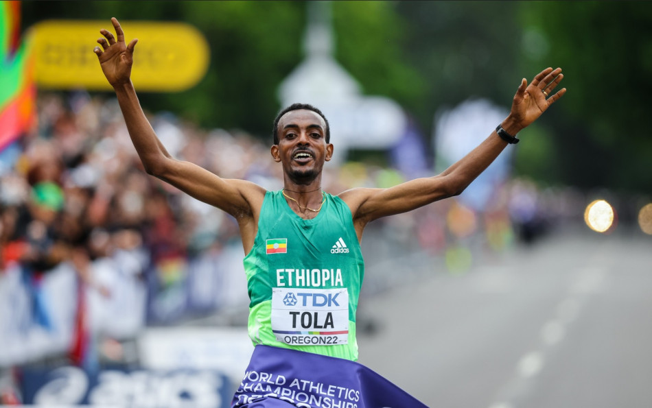 Mondiaux d'athlétisme: l'Ethiopien Tamirat Tola, champion du monde du marathon