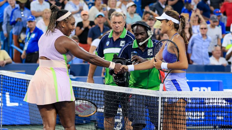 WTA: Serena Williams battue par Raducanu au 1er tour de Cincinnati