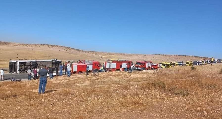   19 morts dans un renversement d'un autocar entre Khouribga et Fqih Ben Saleh