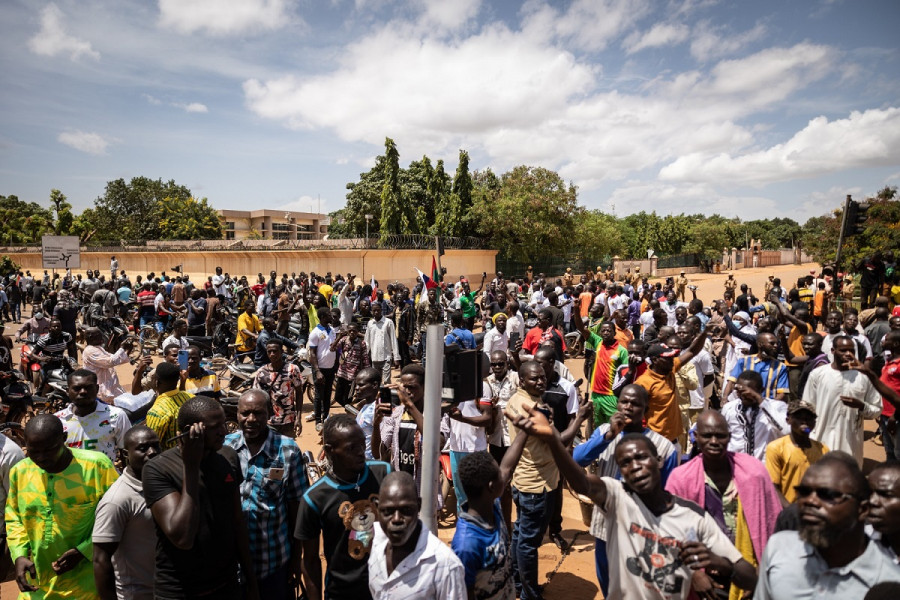 Burkina: des milliers de manifestants dans la rue pour exiger le départ des troupes françaises