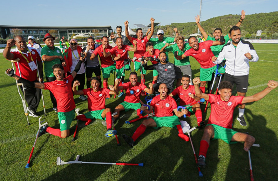 Mondial de football pour amputés: le Maroc bat l'Irlande 6-0