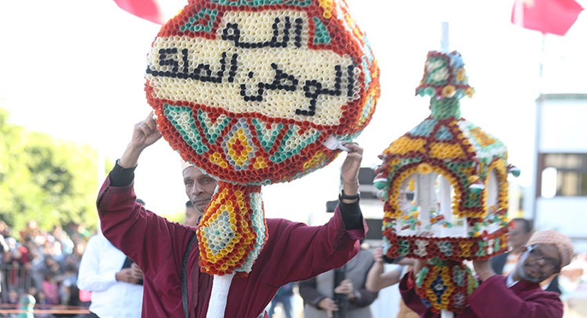 Salé: procession des cierges en commémoration de l'Aïd Al-Mawlid Al-Nabawi 