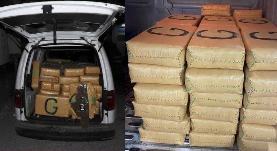 حجز 1000 كلغ من الحشيش .. توقيف شخصين بأكادير
