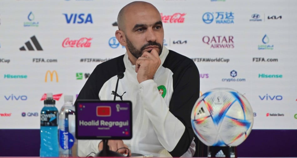  Hoalid Regragui: "on est prêts, si on bat l'Espagne, ça sera une belle surprise pour nous et pour notre pays"