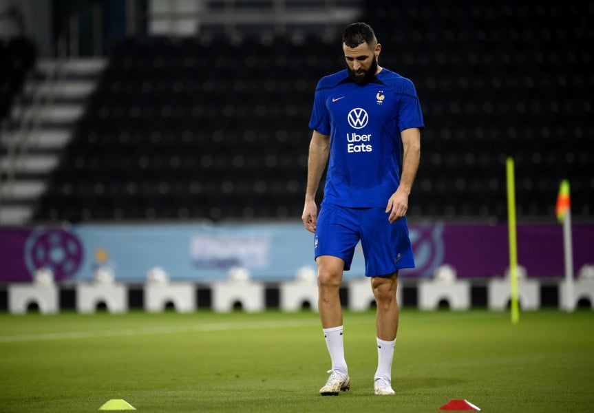 Mondial: après la blessure, Karim Benzema reprend l'entraînement samedi 