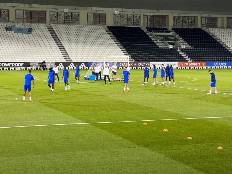 Entrainement des Bleus: deux joueurs absents