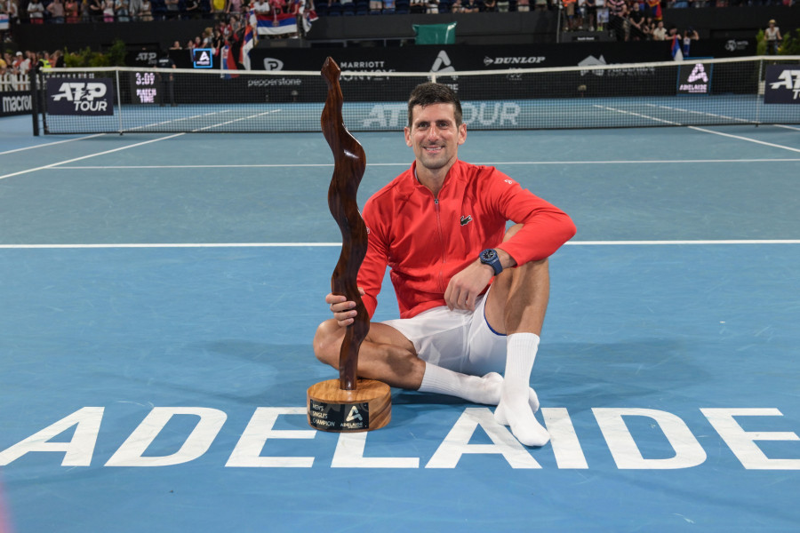 Novak Djokovic remporte son premier titre de l'année à Adelaïde