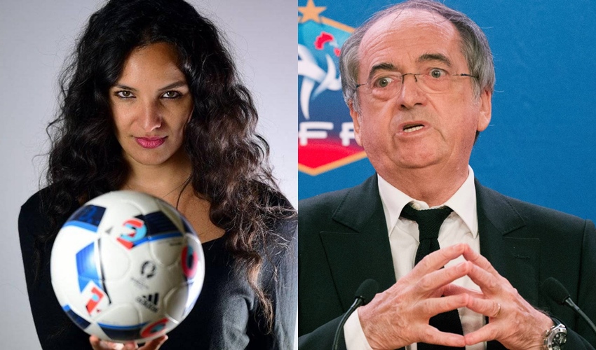 التحرش الجنسي بسونيا سويد من قبل رئيس اتحاد الكرة الفرنسي
