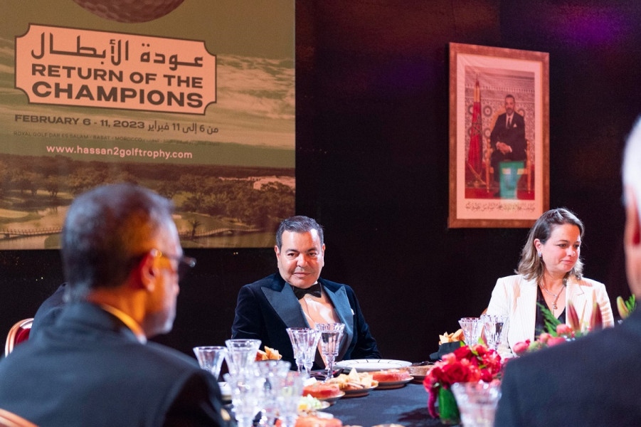 SAR le Prince Moulay Rachid préside le dîner de gala offert par SM le Roi à l'occasion du Trophée Hassan II de Golf et de la Coupe Lalla Meryem