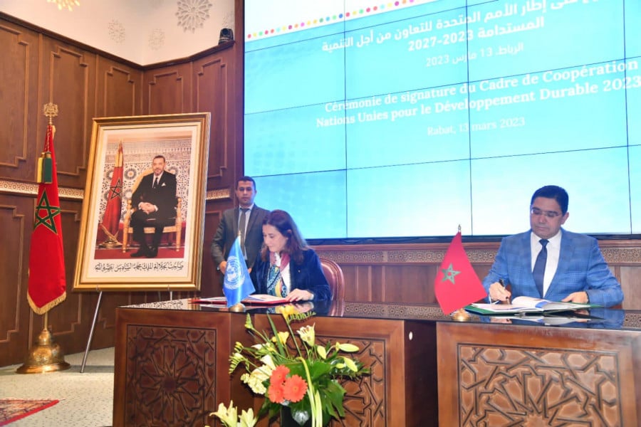 الرباط .. توقيع إطار الأمم المتحدة للتعاون من أجل التنمية المستدامة