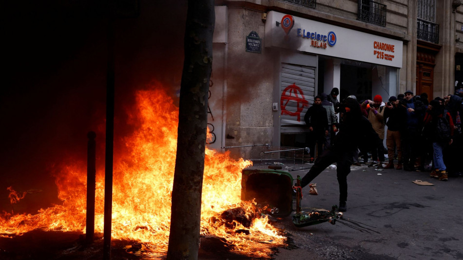 صدامات في باريس بين الشرطة ومتظاهرين