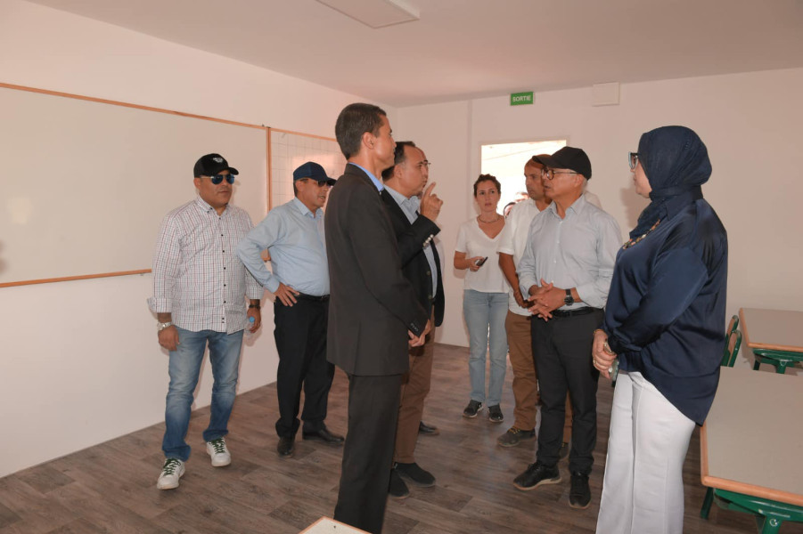 Province de Ouarzazate : Chakib Benmoussa visite des établissements scolaires impactés par le séisme