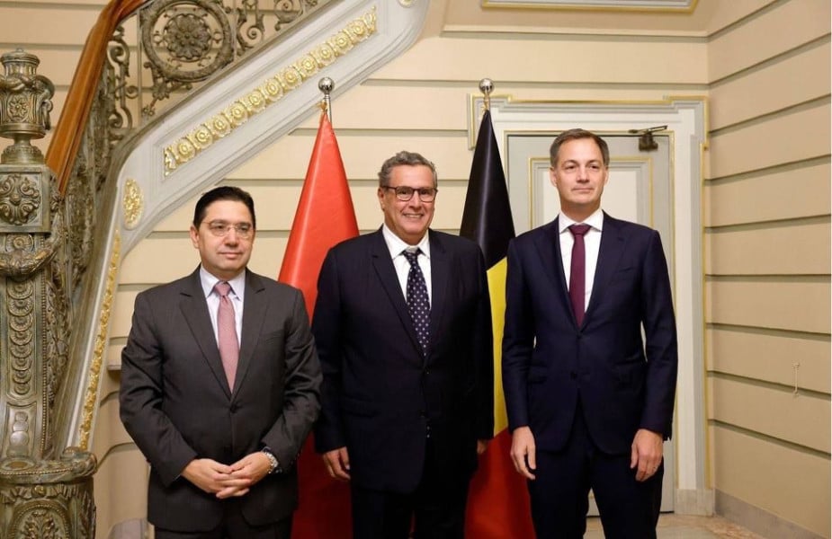 Akhannouch s'entretient à Bruxelles avec le Premier ministre belge
