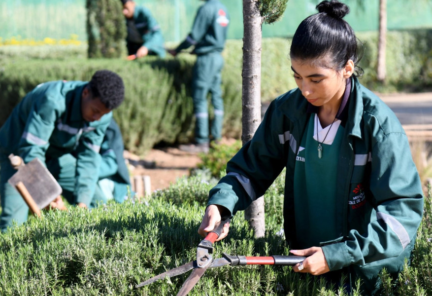 Salé: une école de jardinage fait rimer inclusion et sensibilisation à l'écologie