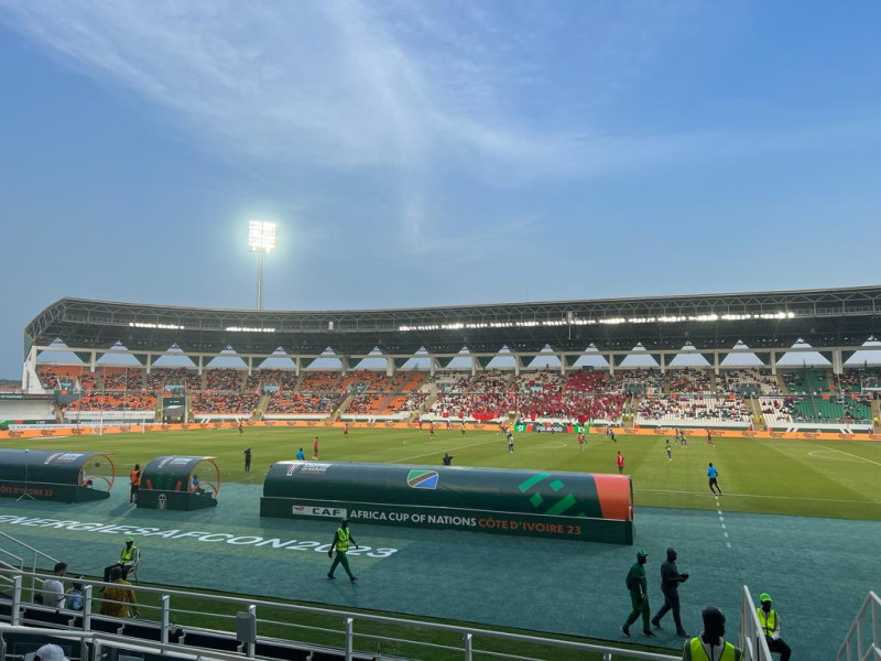 CAN 2023 : Les Lions de l'Atlas mènent au score à la mi-temps face à la Tanzanie